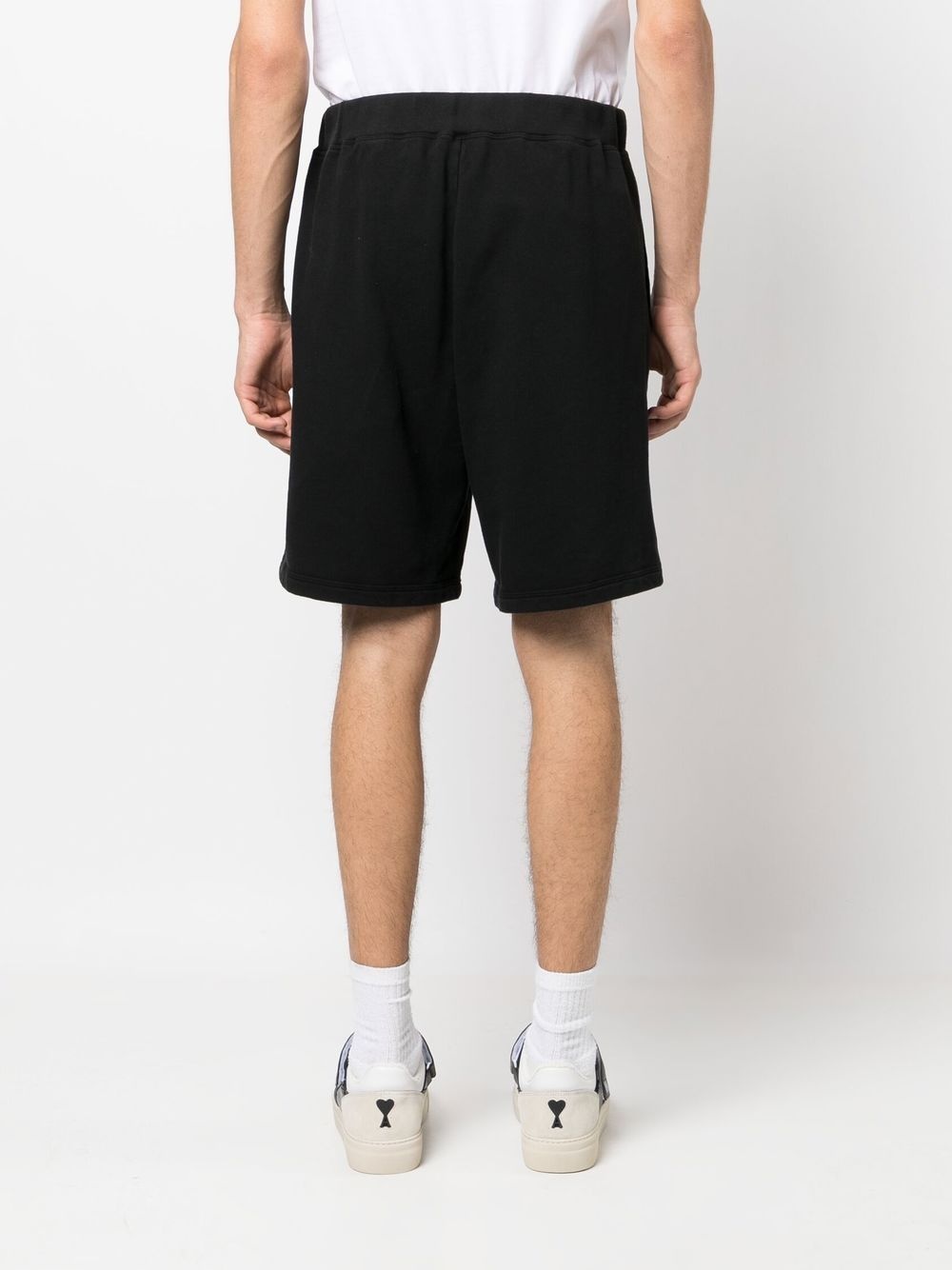 cotton logo print shorts - 4