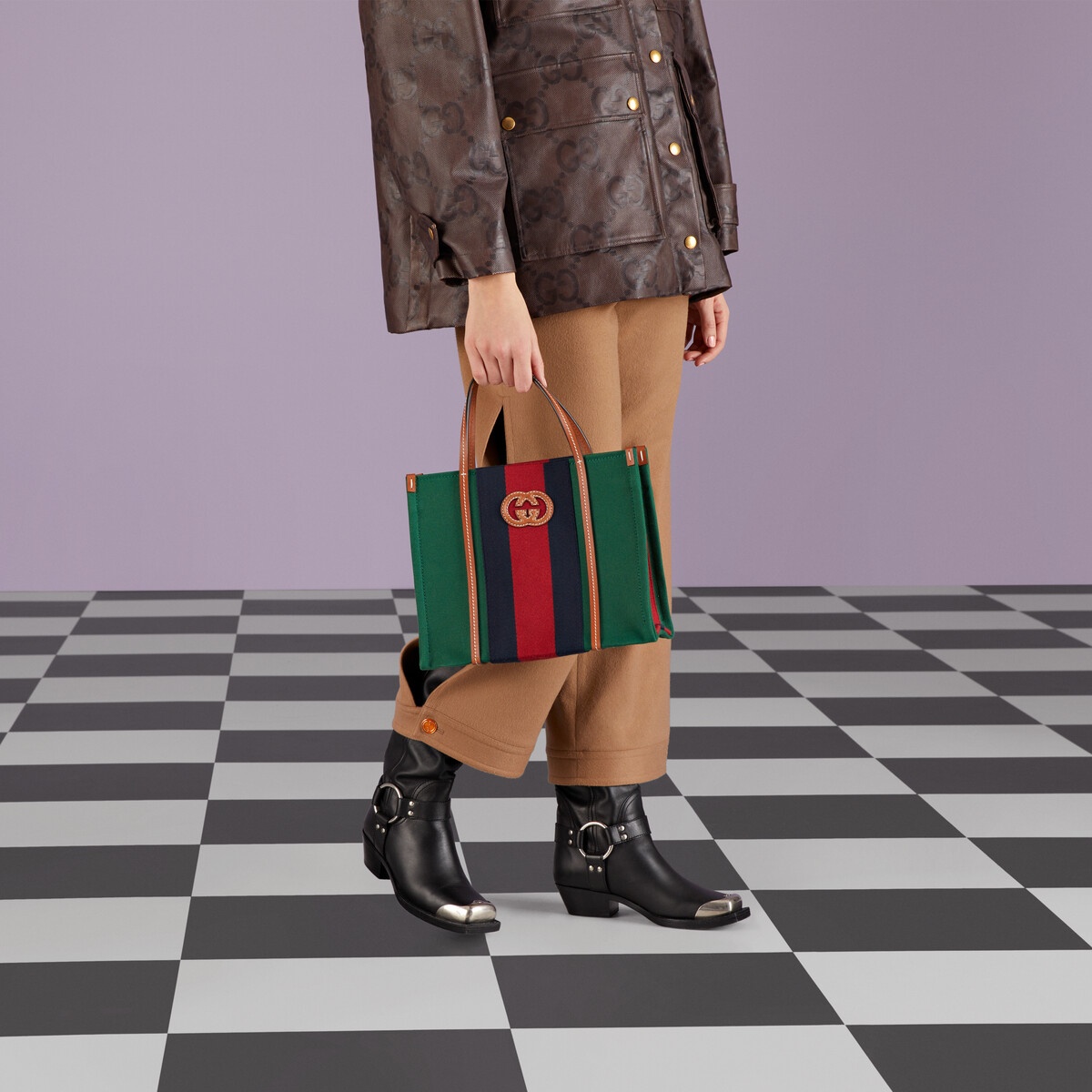 Small Interlocking G tote bag - 5