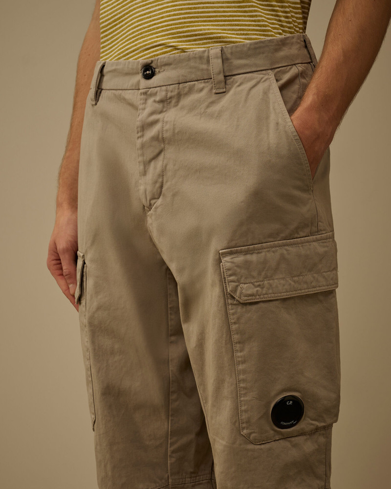 Cotton Gabardine Loose Cargo Pants 5