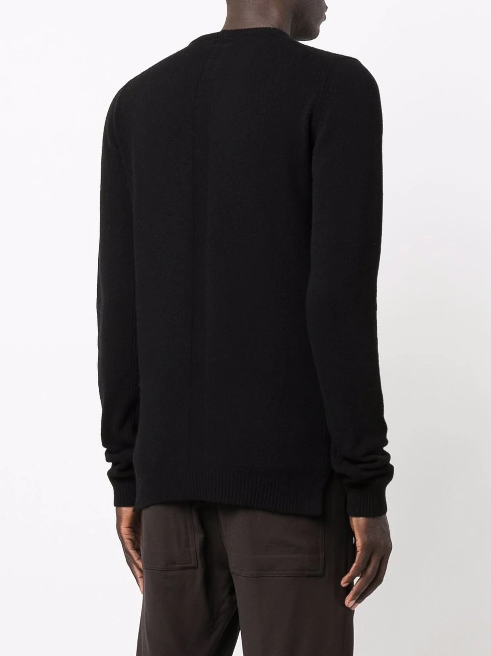 crew-neck rib-trimmed jumper - 4
