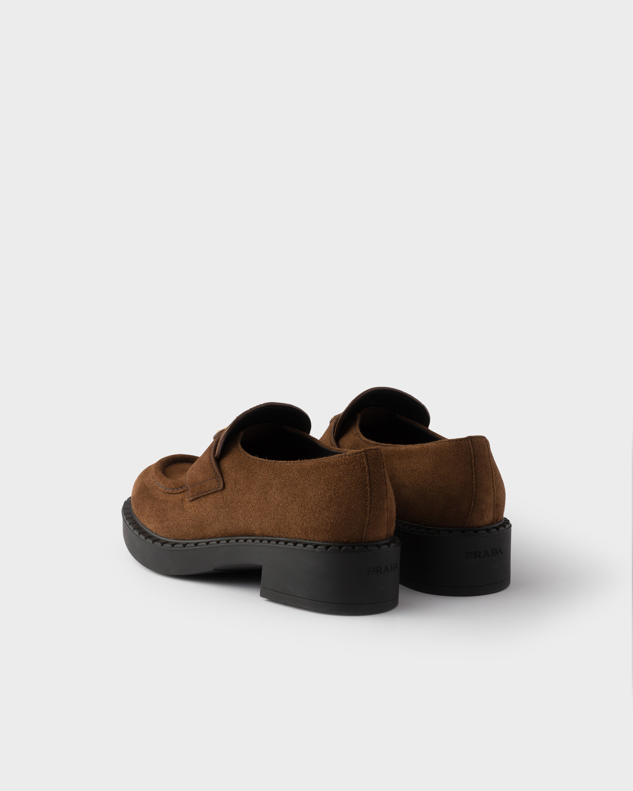 Chocolate suede loafers - 5