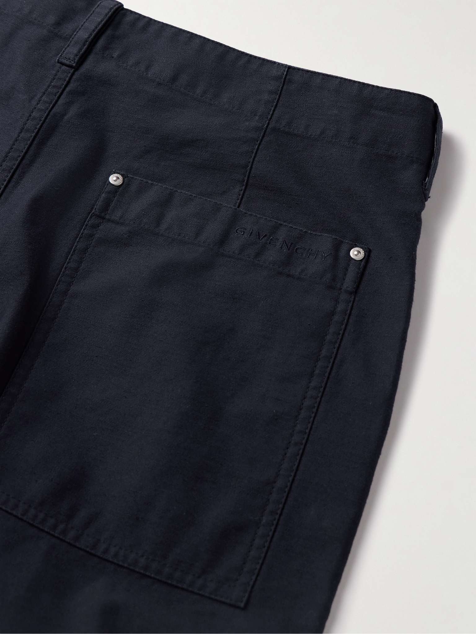 Straight-Leg Panelled Cotton Trousers - 5