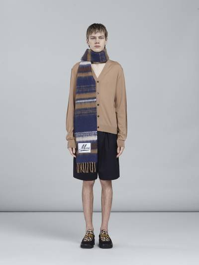 Marni BLUE STRIPED WOOL SCARF outlook