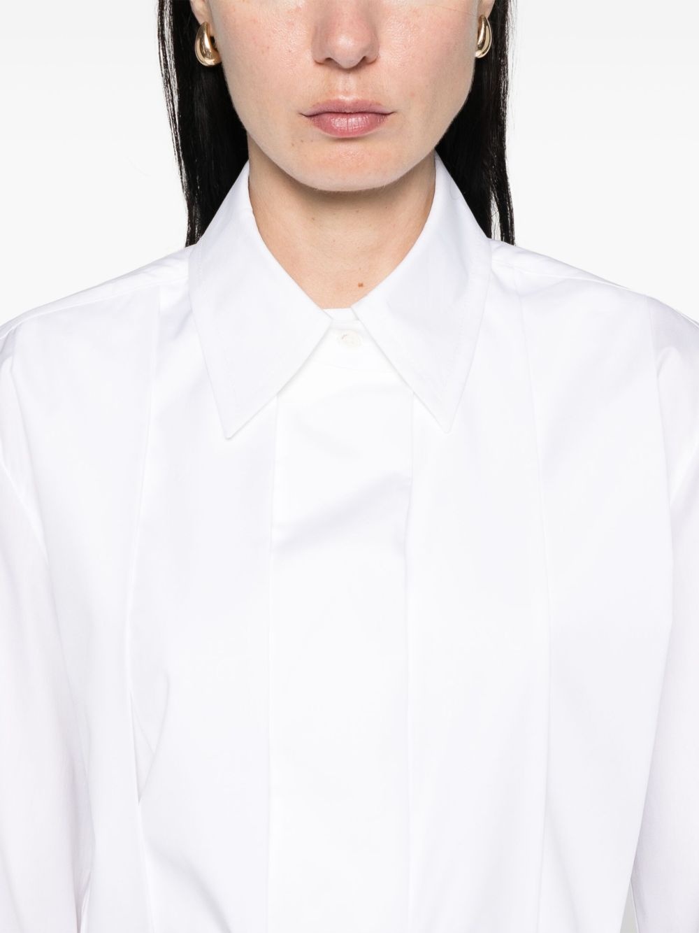organic-cotton logo-embroidered shirt - 5