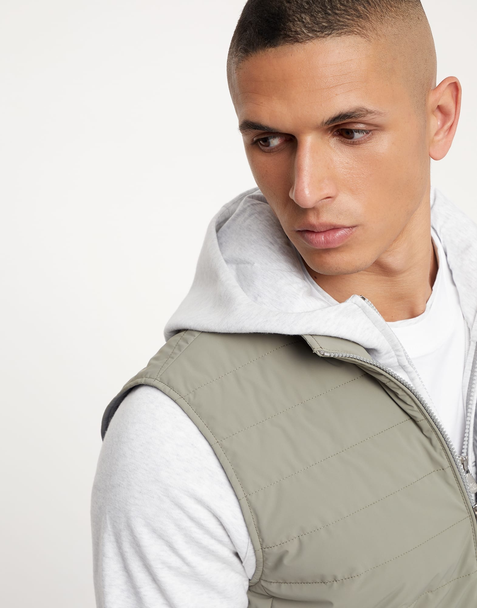 Bonded taffeta lightweight down vest - 3