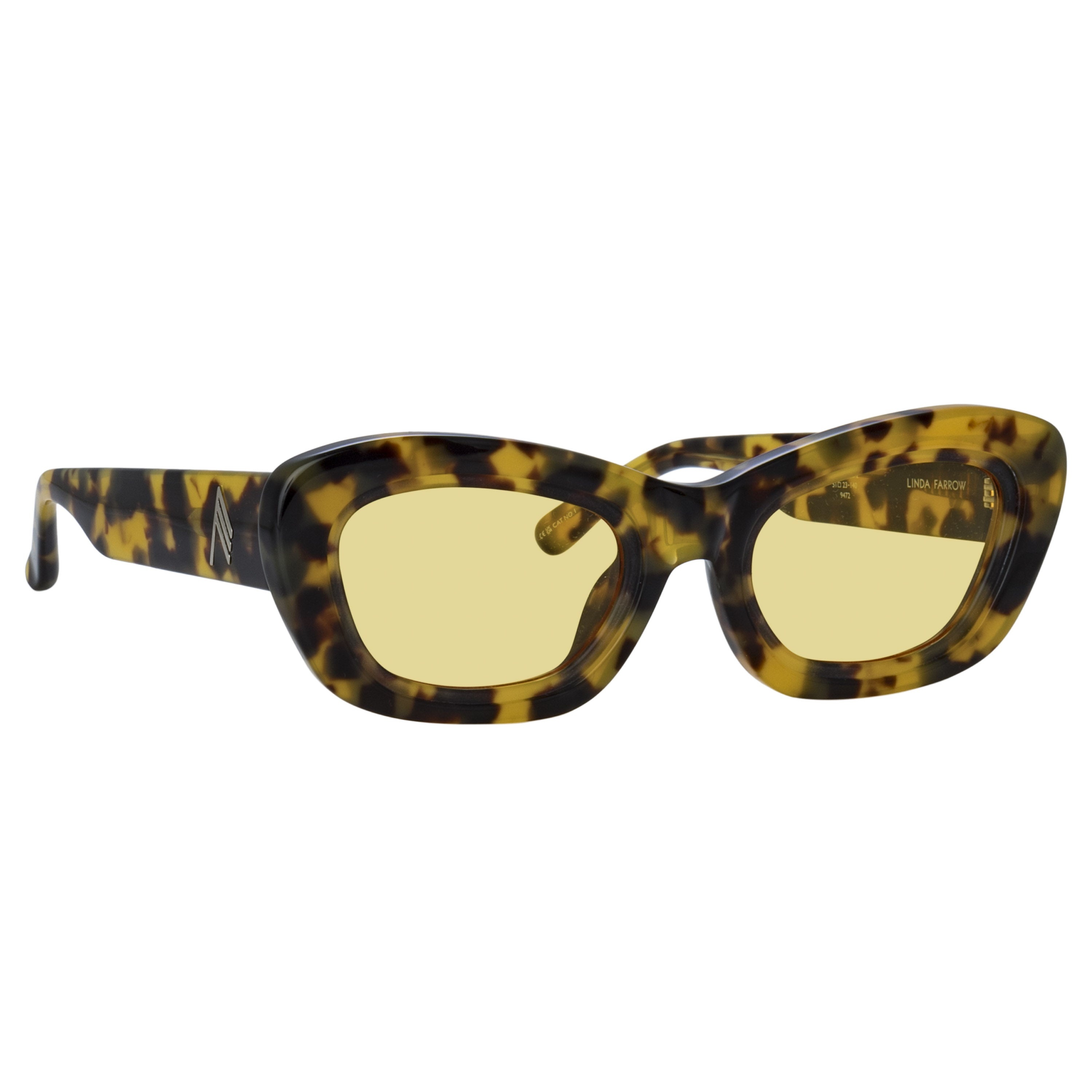 Rania Cat Eye Sunglasses in Tortoiseshell - 3