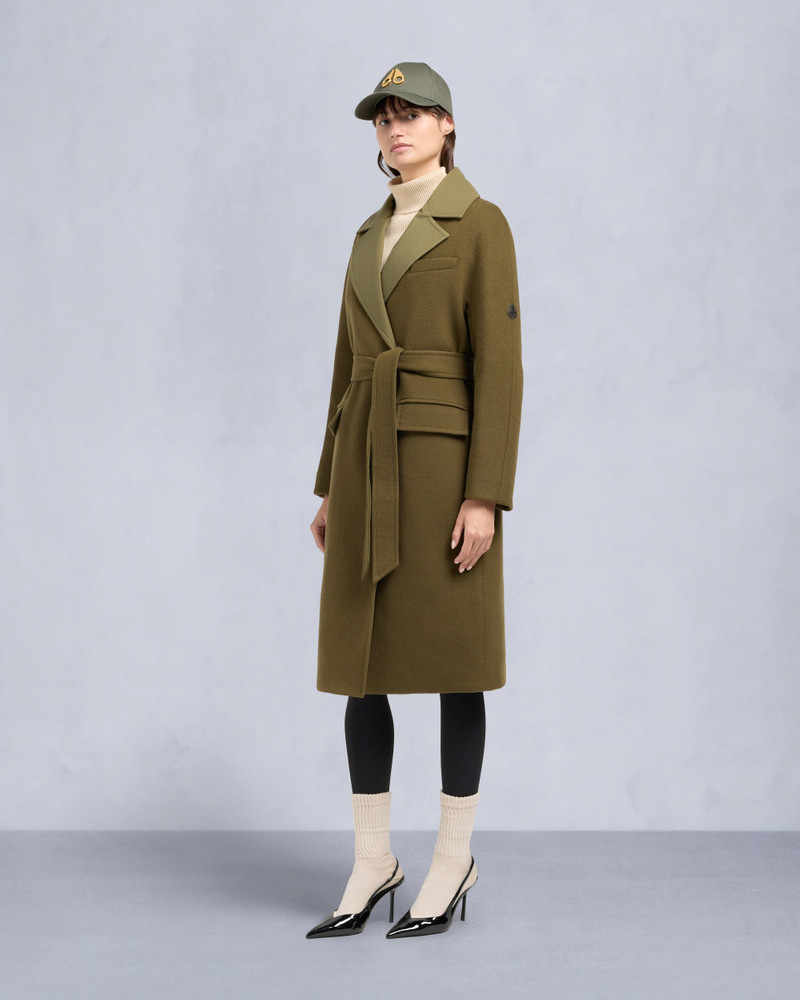 LAFLEUR WOOL LONG WRAP COAT 7