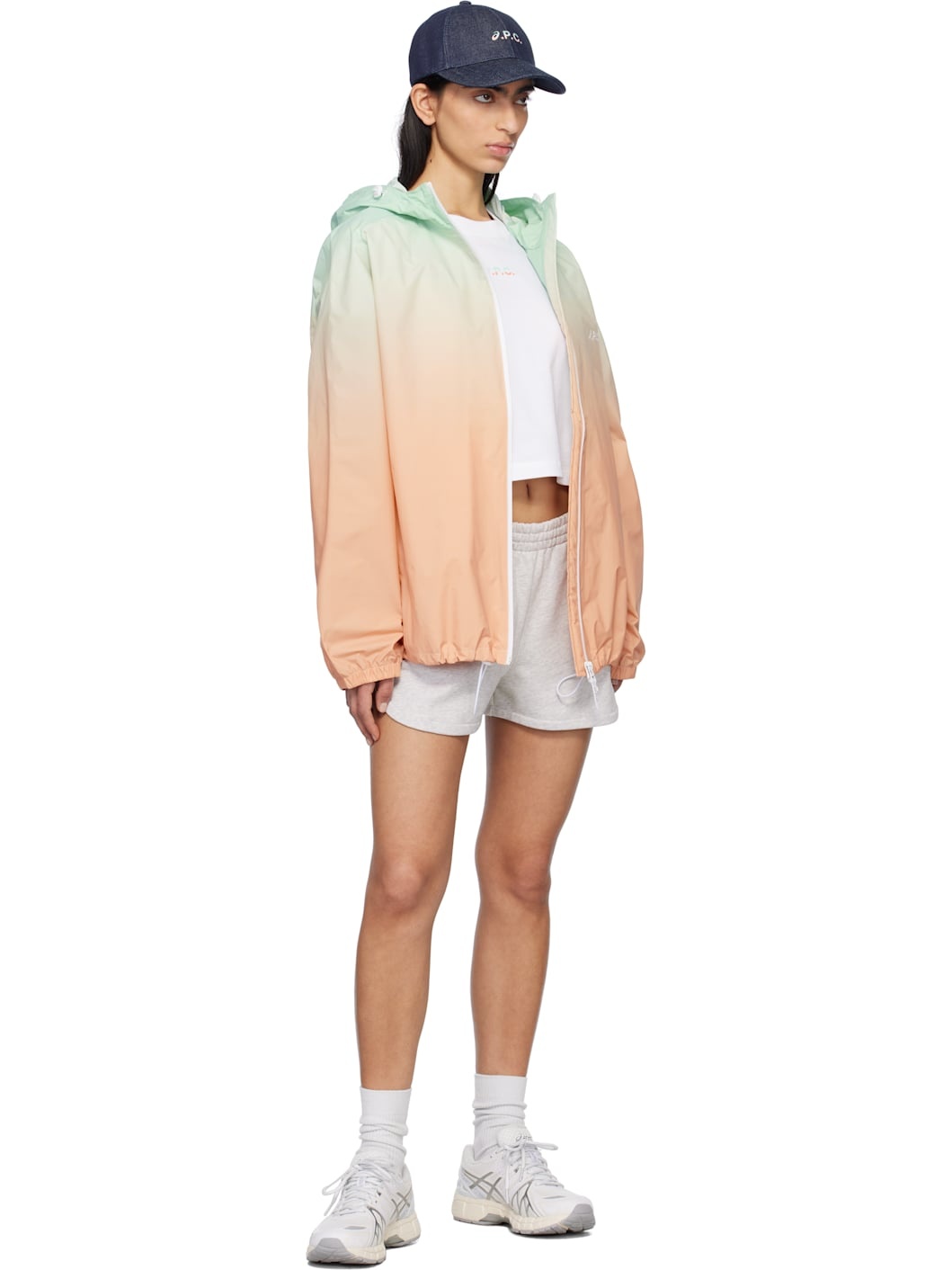 Gray ASICS Edition Rain Shorts - 5