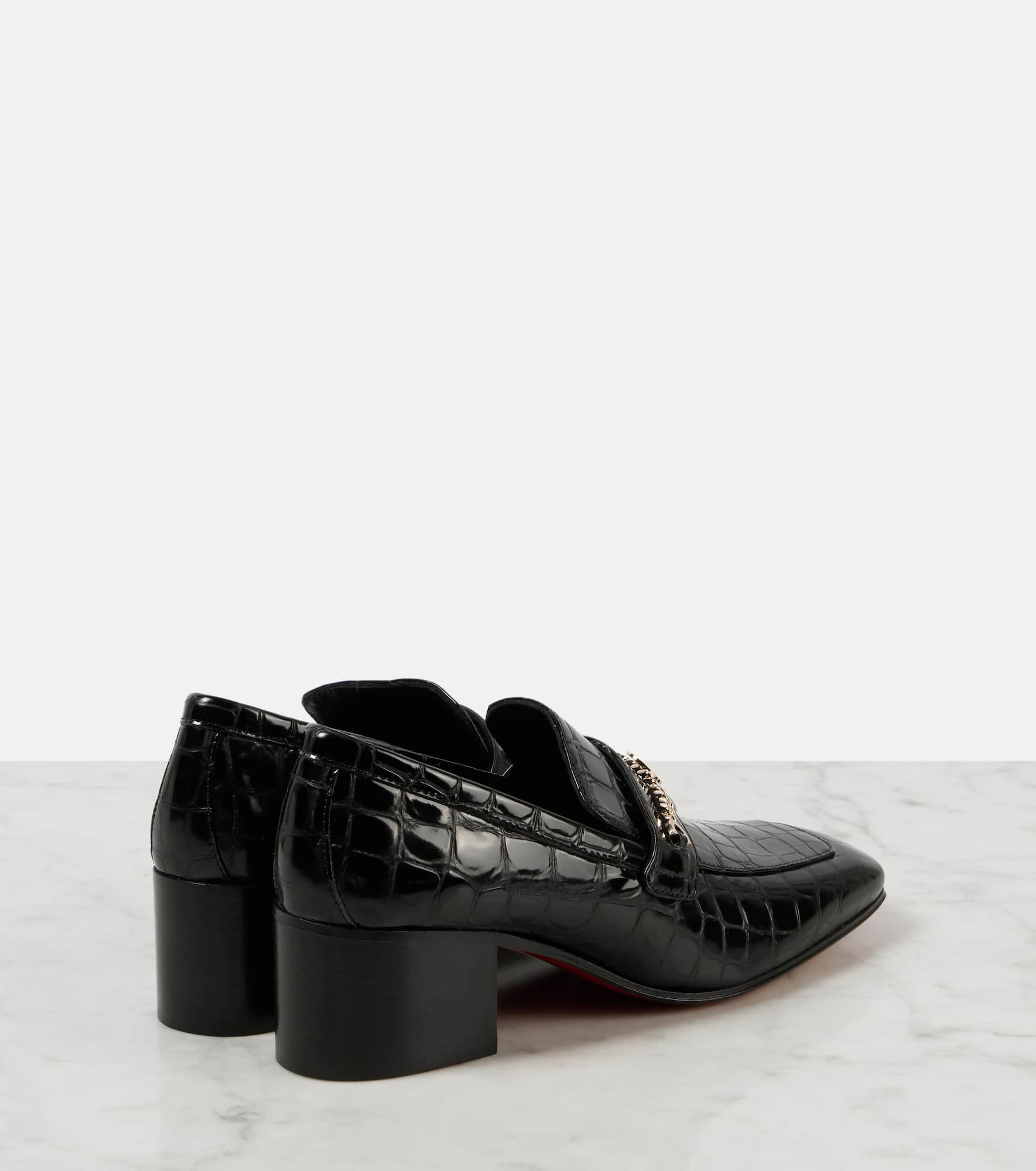 MJ Moc croc-effect leather loafers - 3