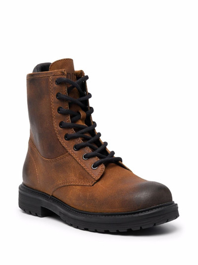 Diesel distressed combat boots outlook