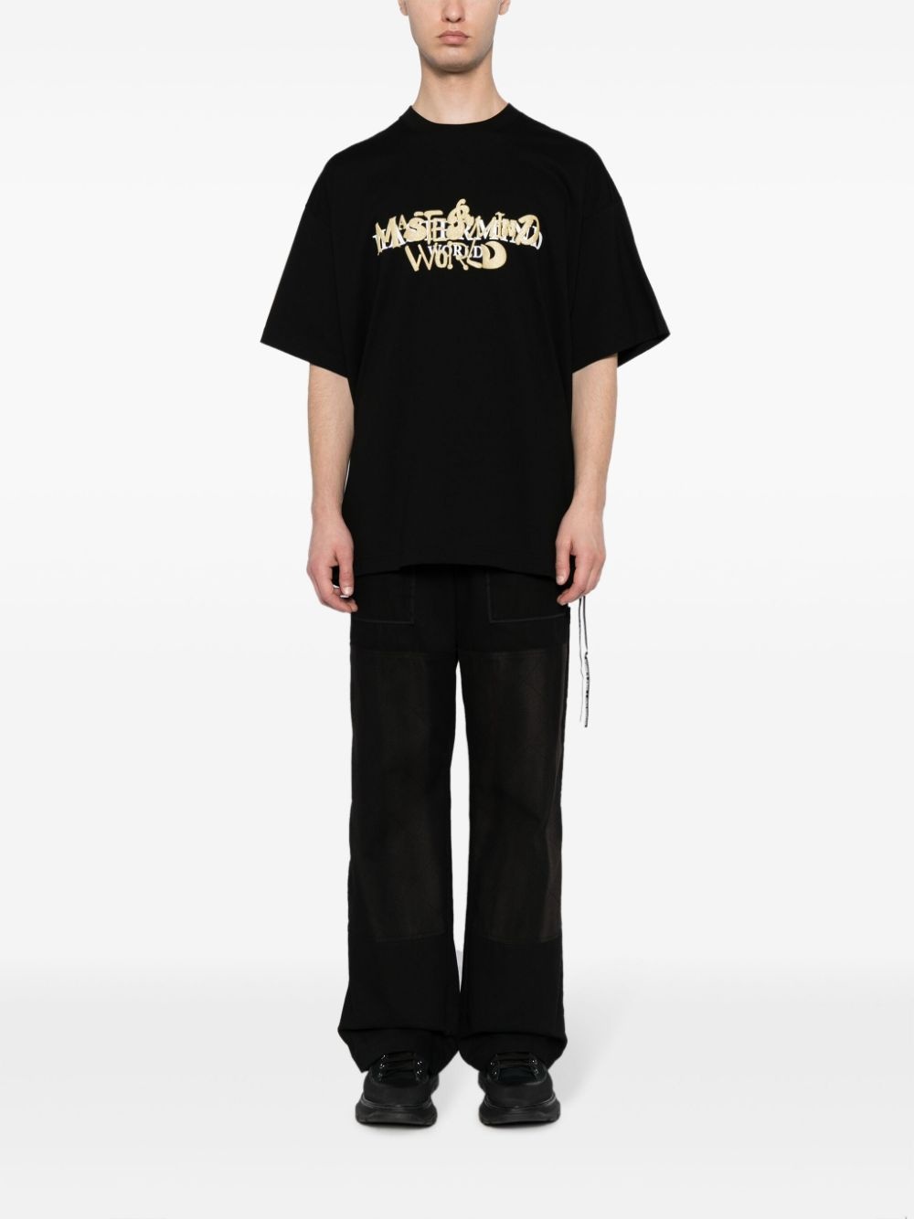 logo-print cotton T-shirt - 3