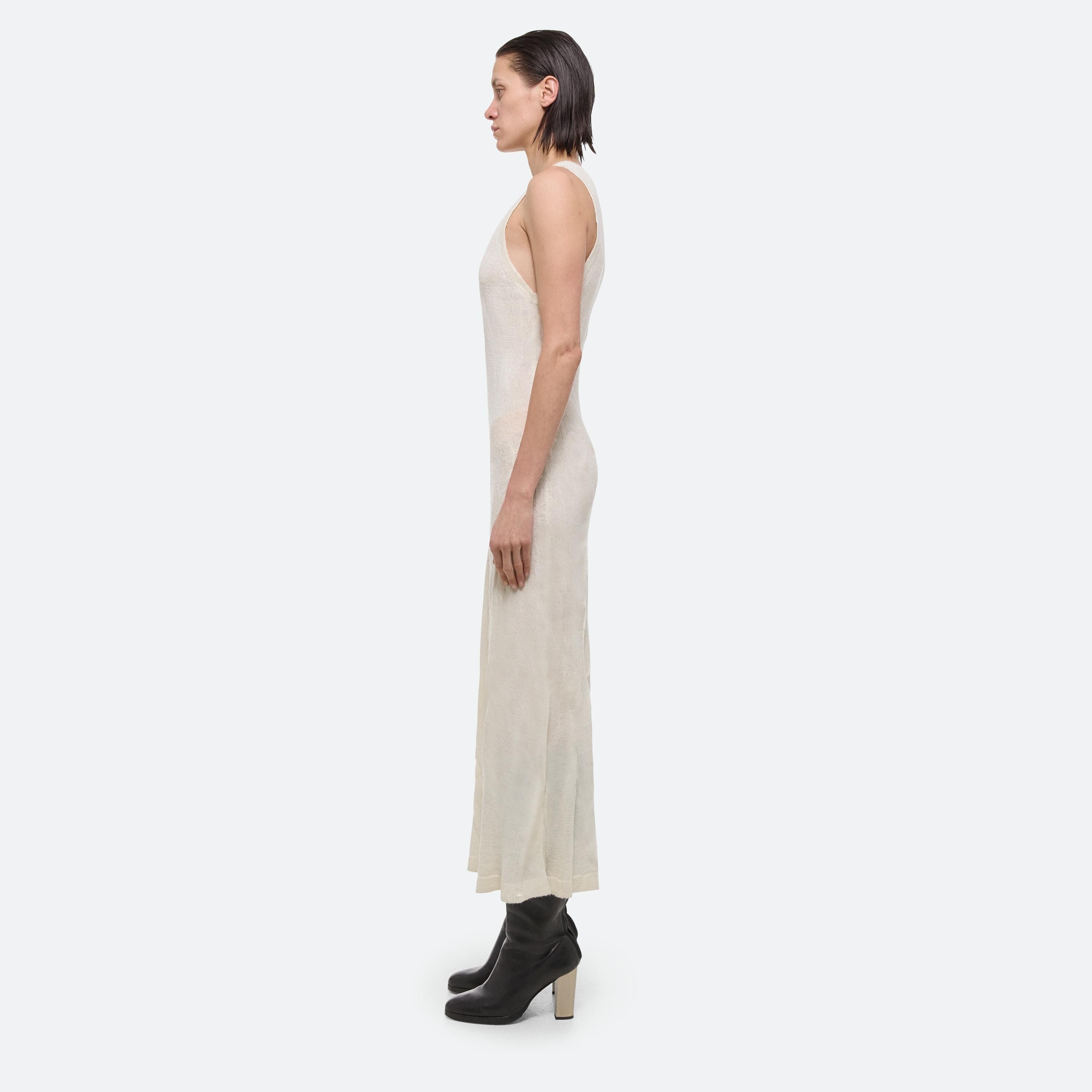 SLEEVELESS CRUSHED KNIT DRESS - 4