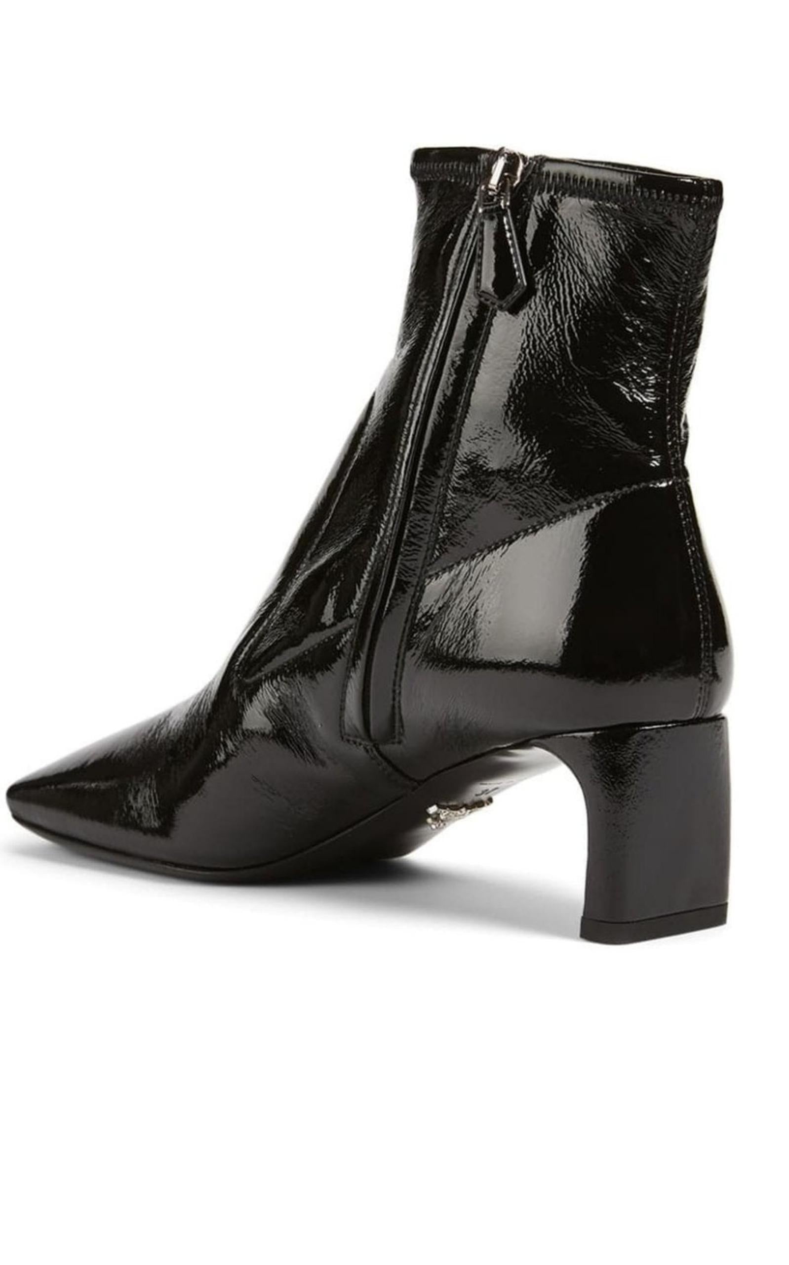 Тechnical Patent Leather Ankle Boots - 4