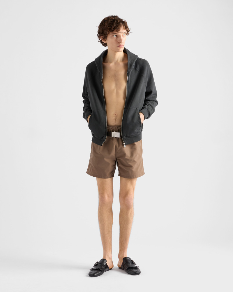 Prada Cotton fleece hoodie outlook