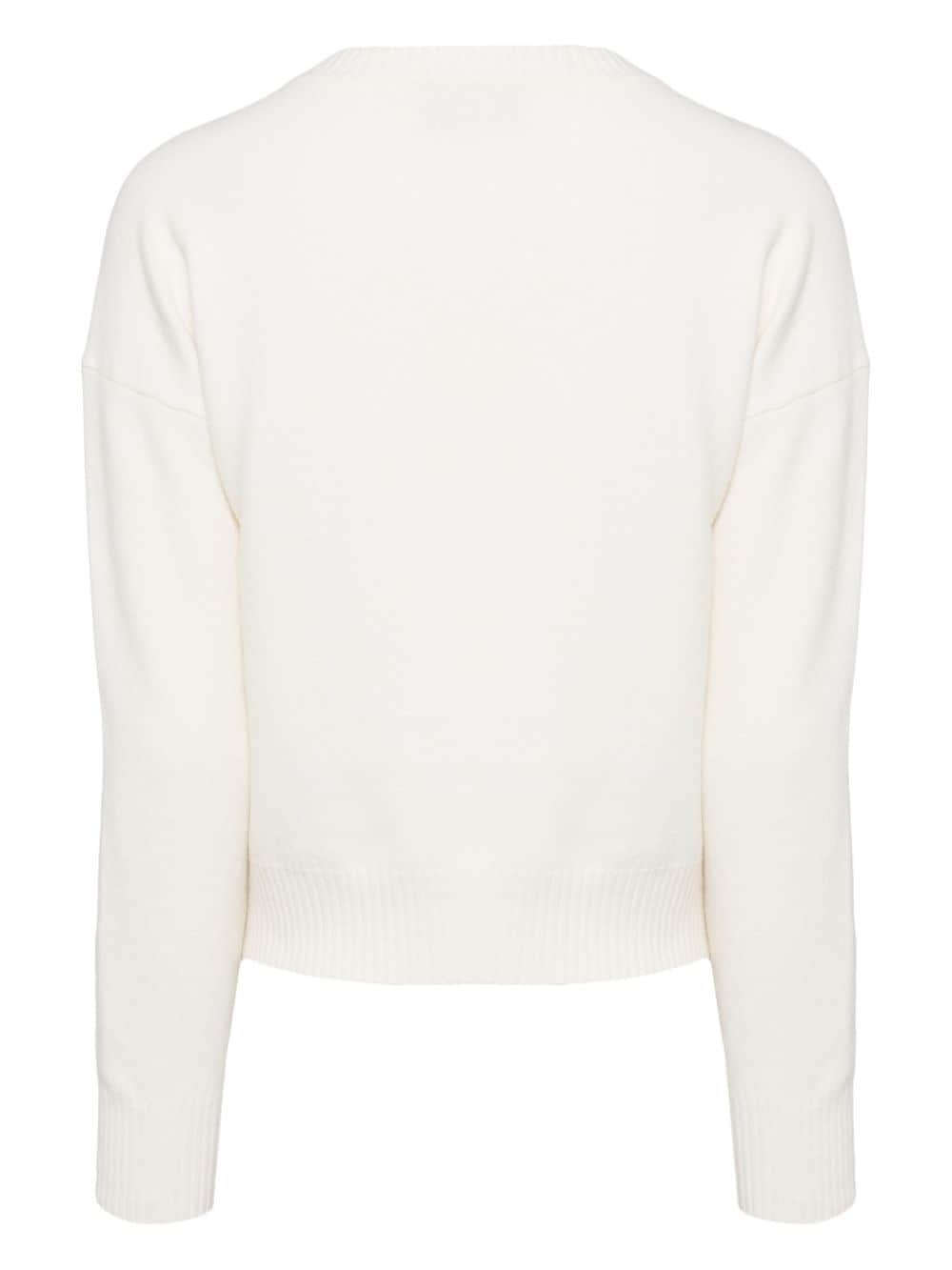 crew-neck wool jumper - 2