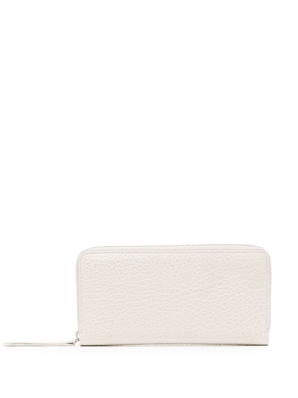 four-stitch logo zip-up wallet - 1