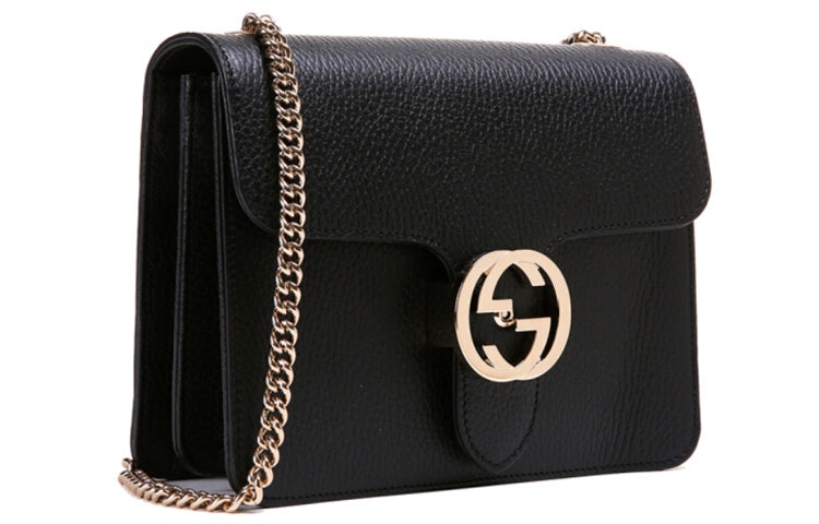 (WMNS) Gucci Leather Organ Satchel Single Shoulder Bag Black 510304-CAO0G-1000 - 4