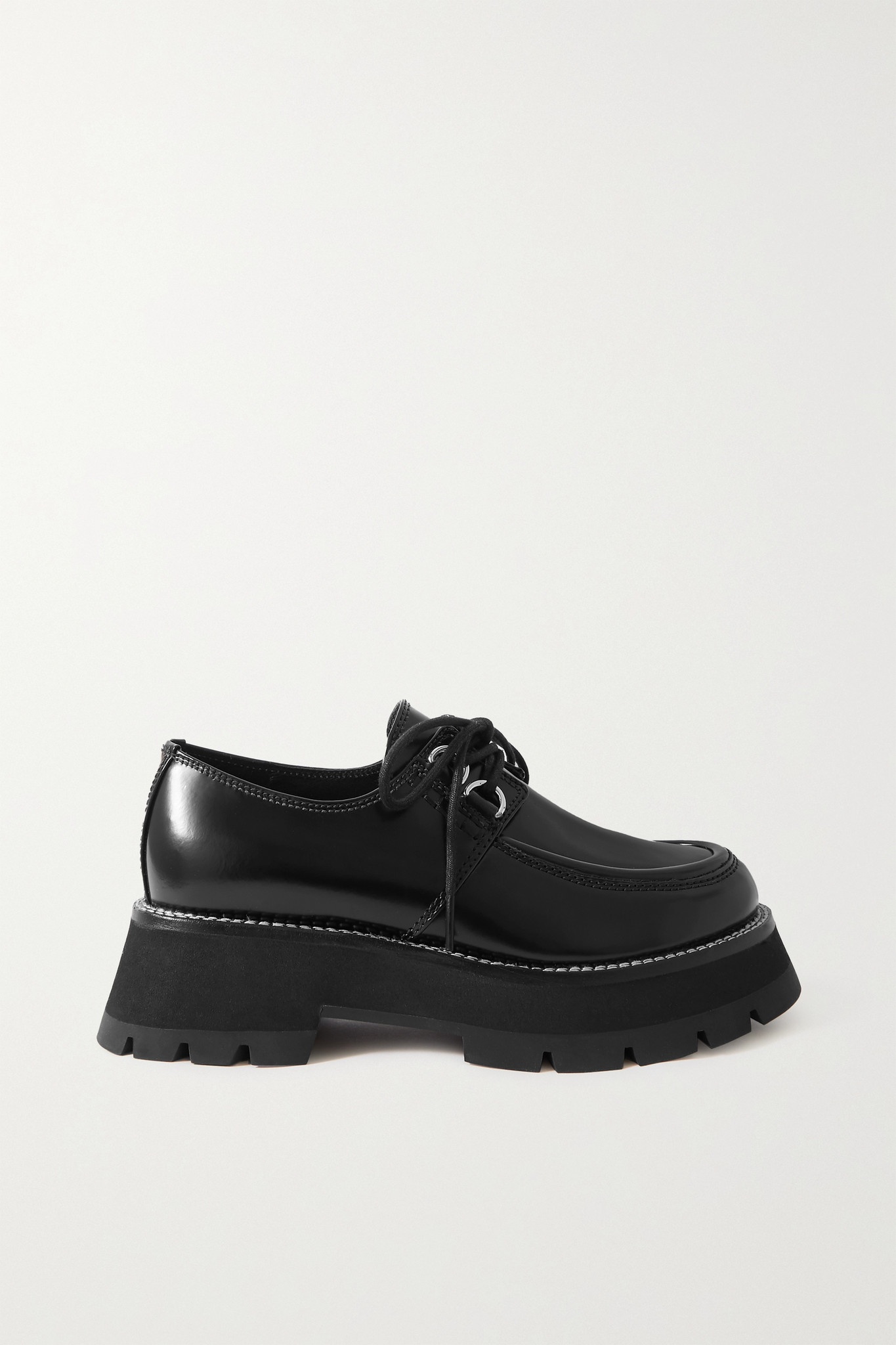 Kate leather platform brogues - 1