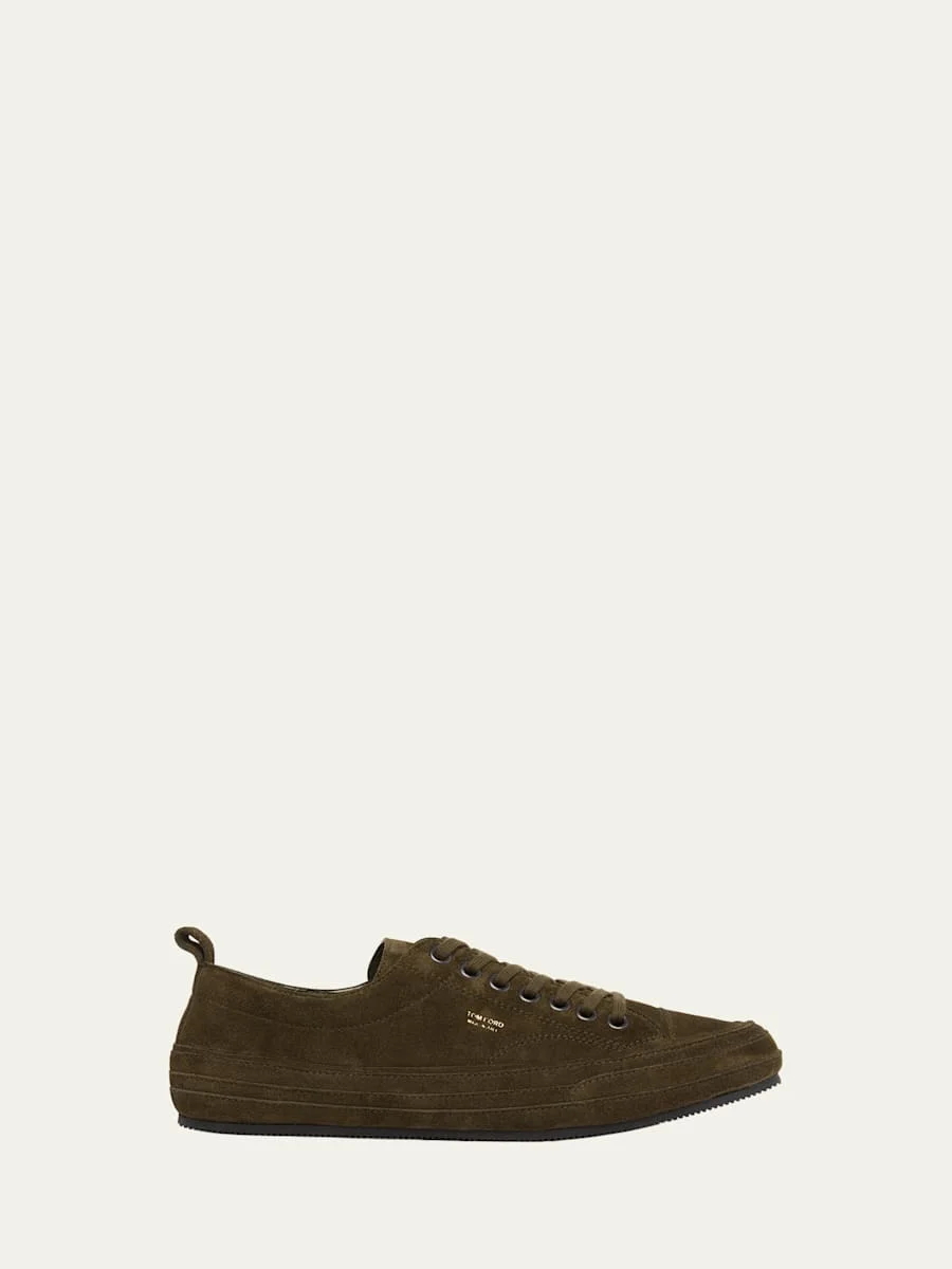 Men's Dean Suede Cap Toe Low-Top Sneakers - 1