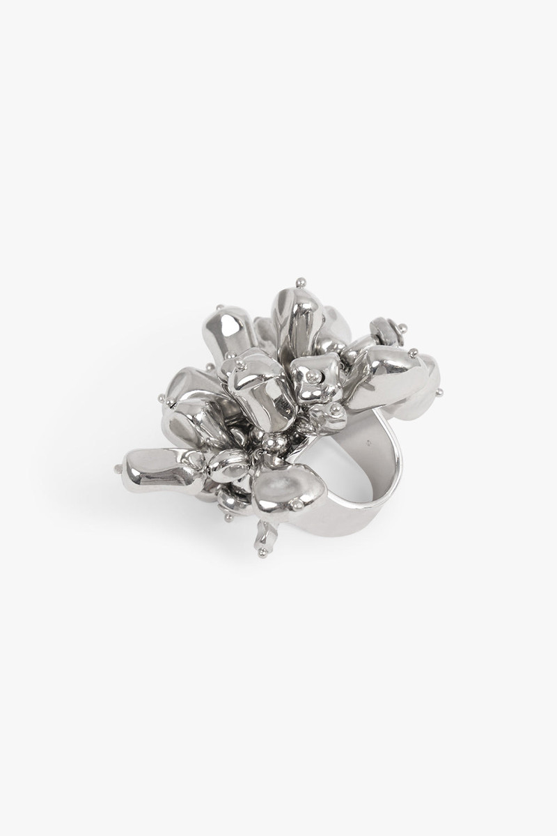 Dries Van Noten EMBROIDERED STATEMENT RING | SILVER outlook