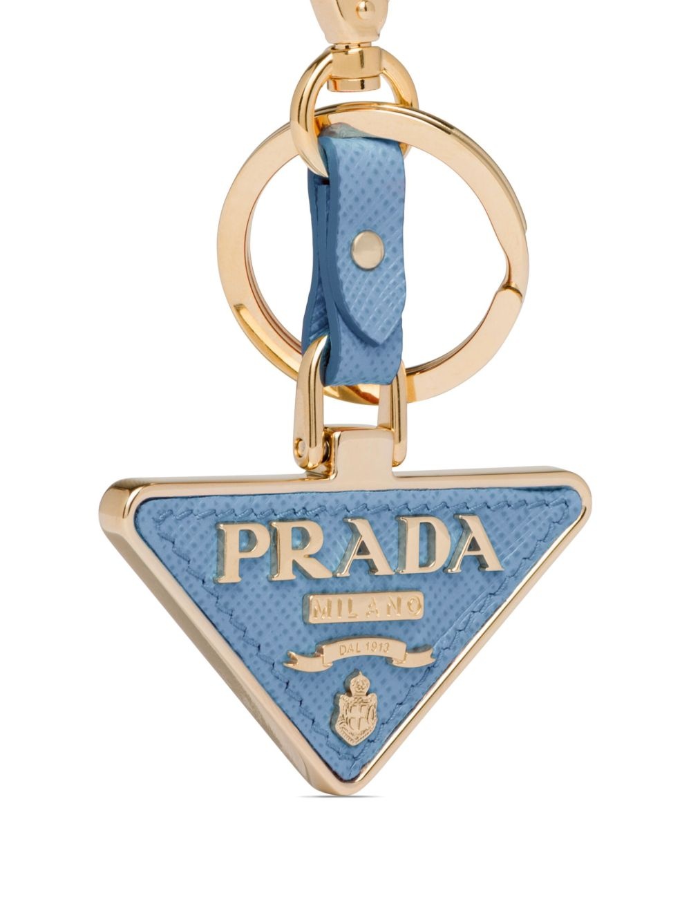 Saffiano leather keychain - 3
