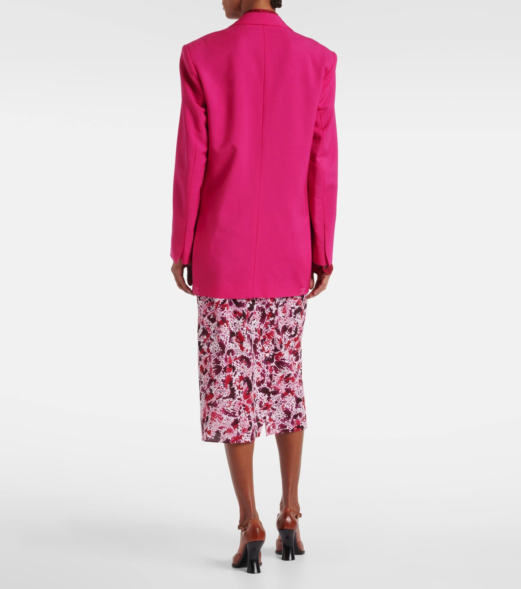 Oversized wool and mohair blazer - 3