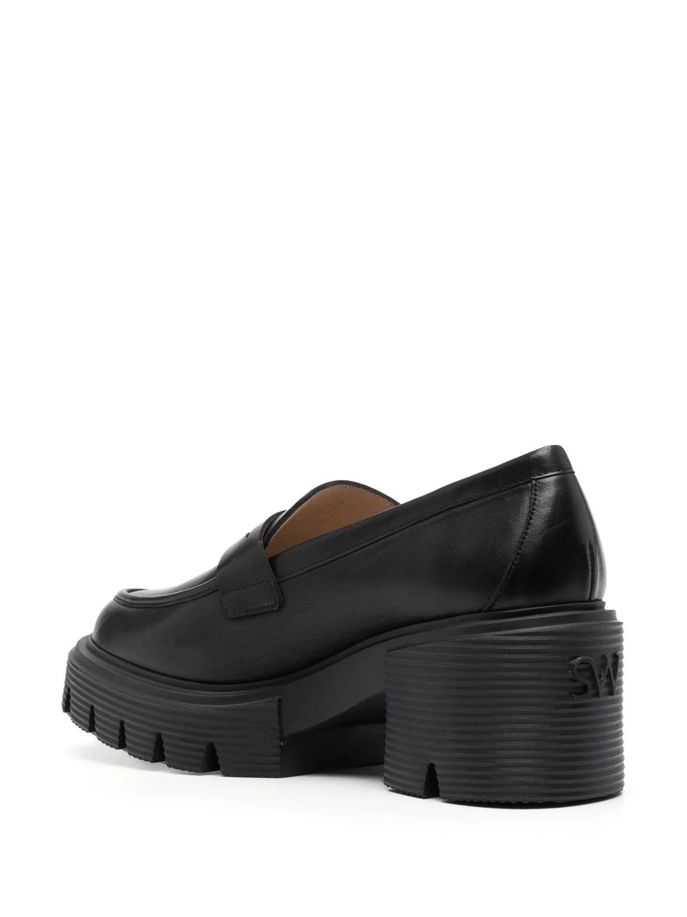 chunky-sole leather loafers - 3