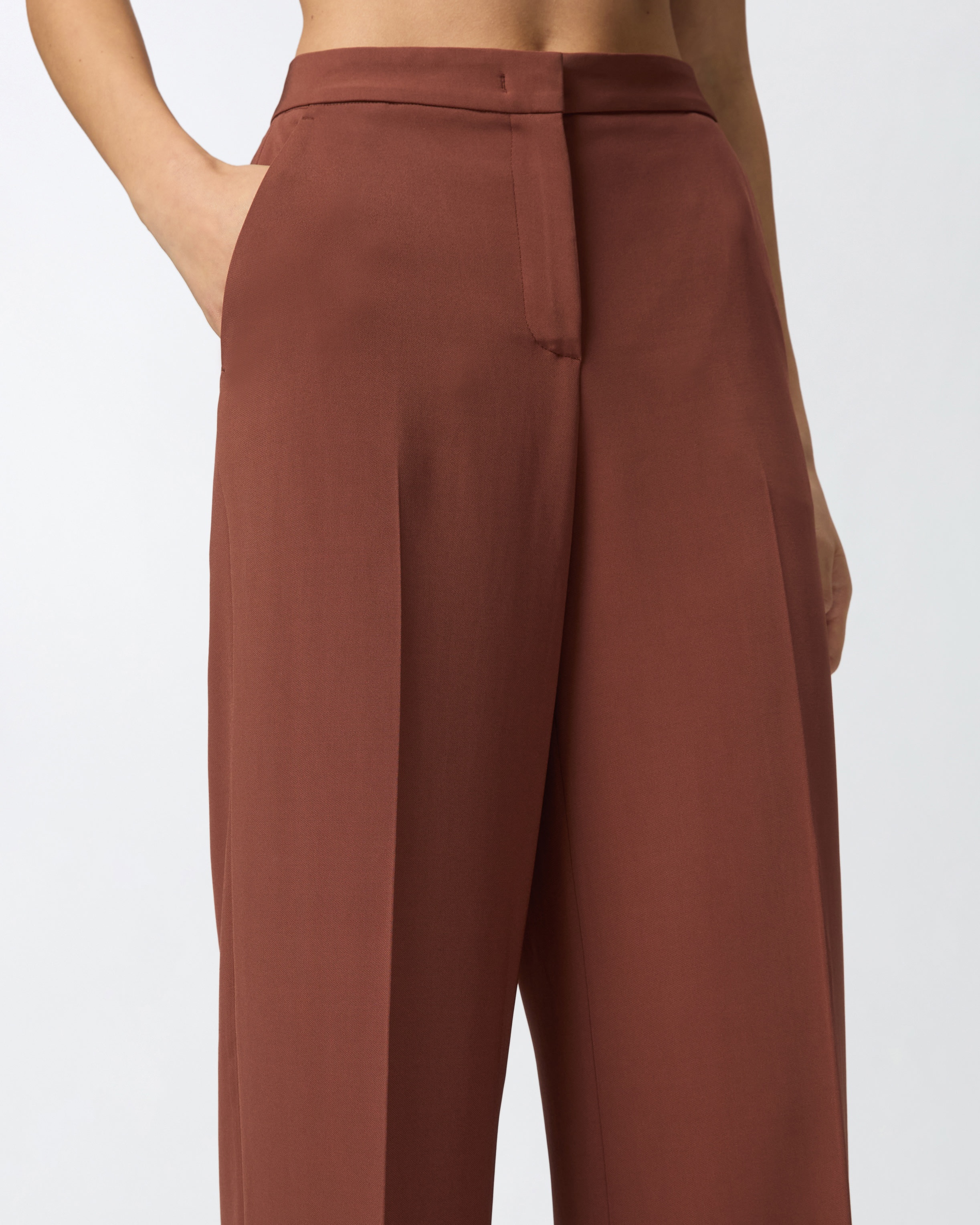 SPECIAL-OCCASION WIDE-LEG CADY TROUSERS - 5