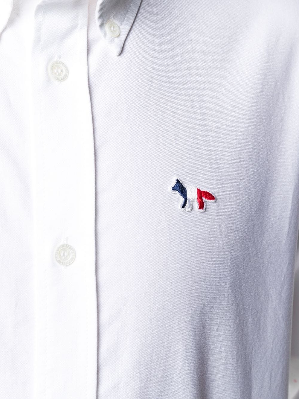 logo-embroidered long sleeved shirt - 5