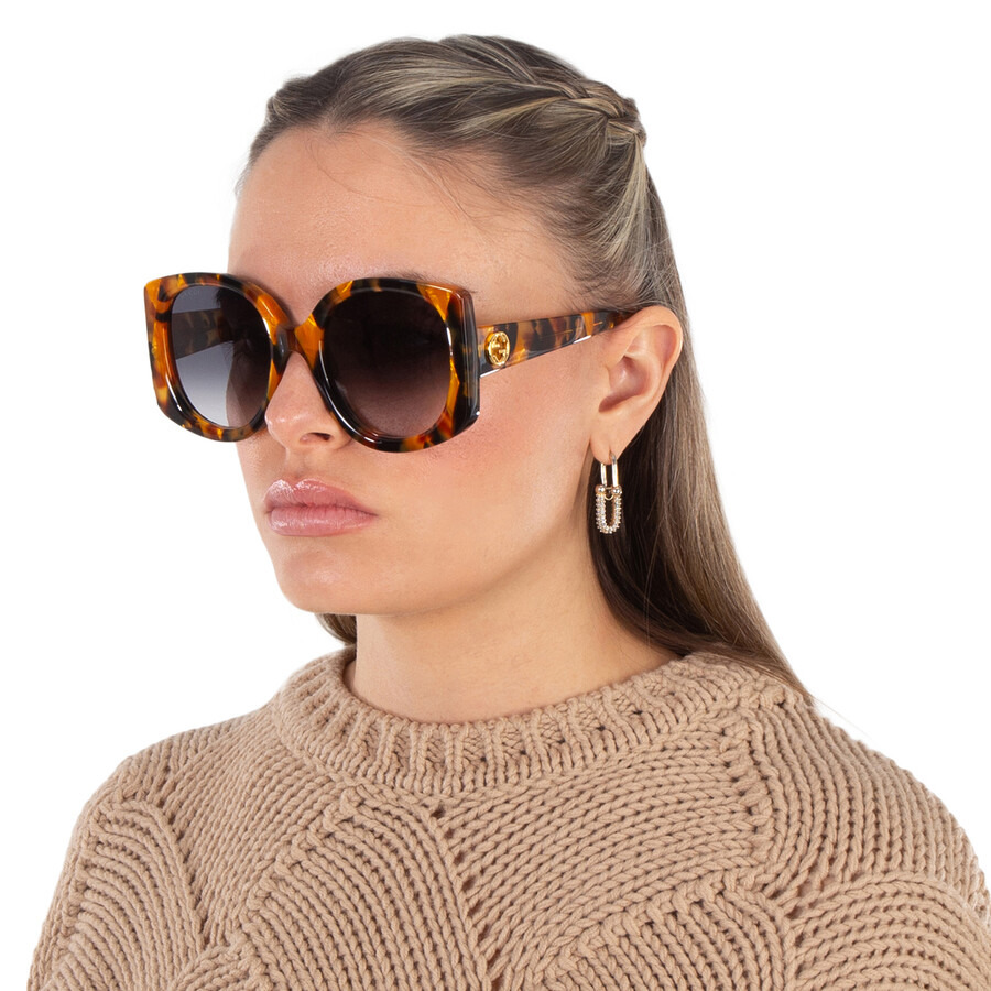 Gucci Blue Gradient Butterfly Ladies Sunglasses GG1257S 004 53 - 2