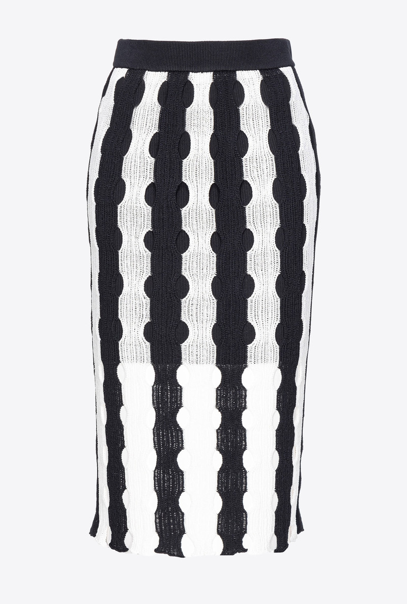 OPENWORK KNIT SKIRT 1