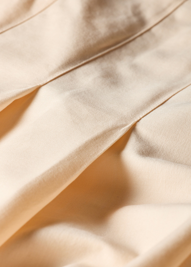 Paul Smith Women's Cream Pleated Cotton-Blend Skirt outlook