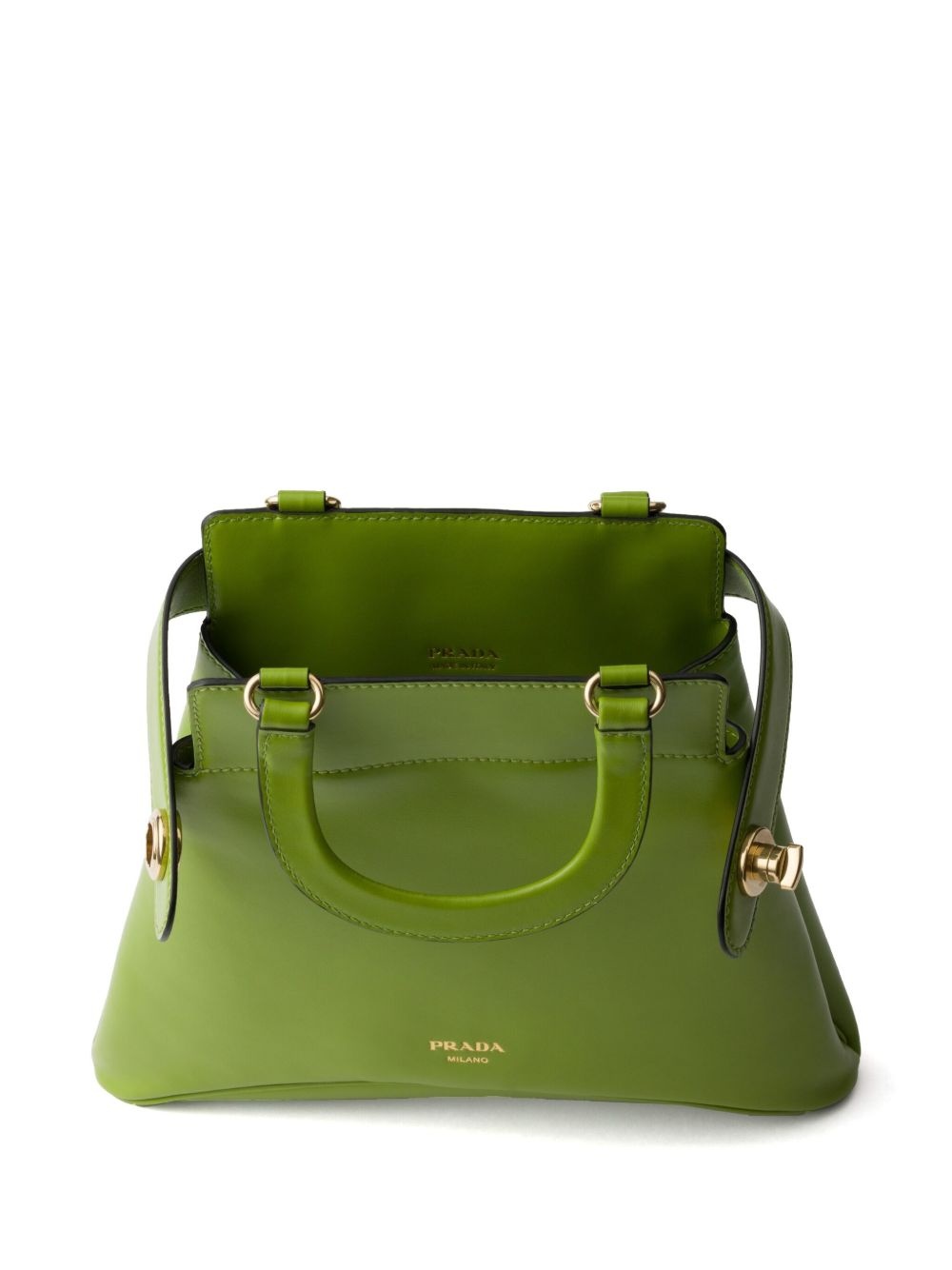 logo-stamp leather tote bag - 6