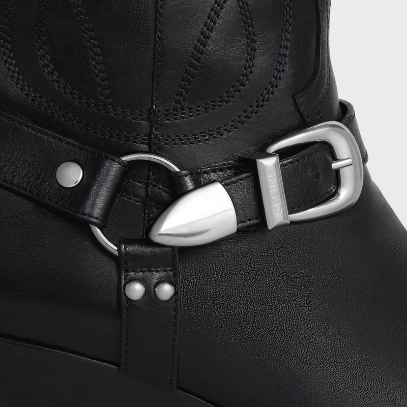 CELINE MOON ZIPPED BOOTS WITH HARNESS in Calfskin 5