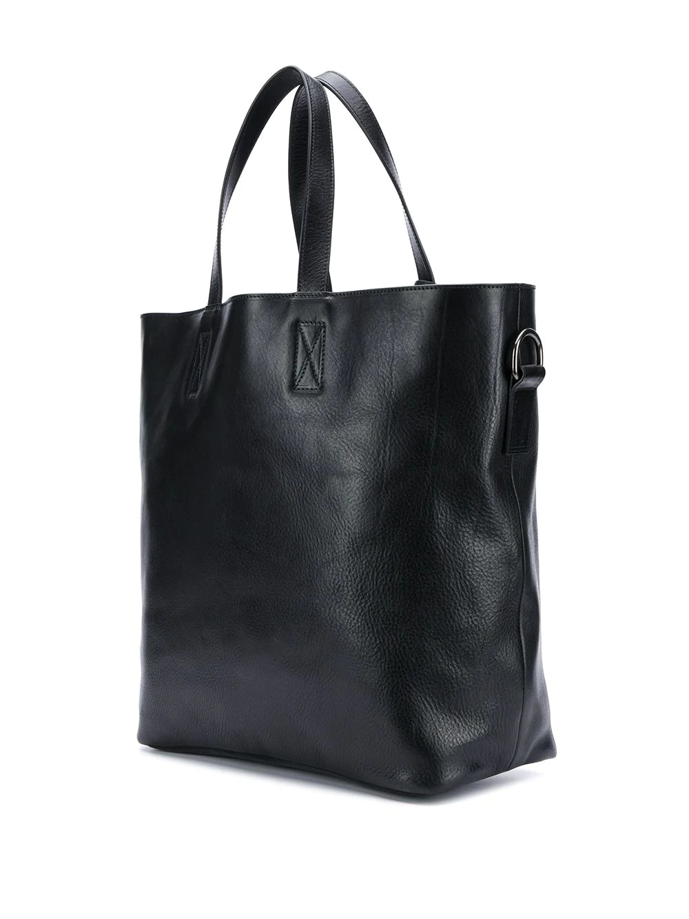 logo debossed leather tote - 3