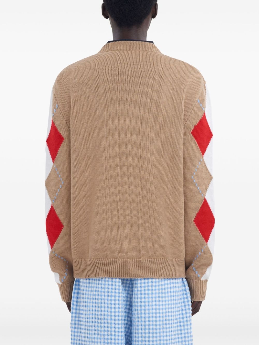 argyle intarsia-knit jumper - 4