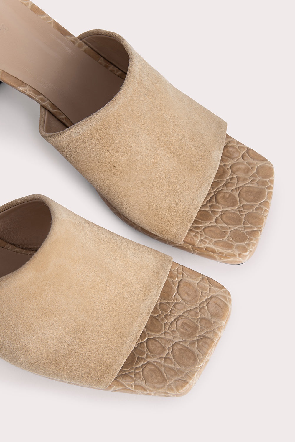 Beliz Kraft Croco and Suede Leather - 3