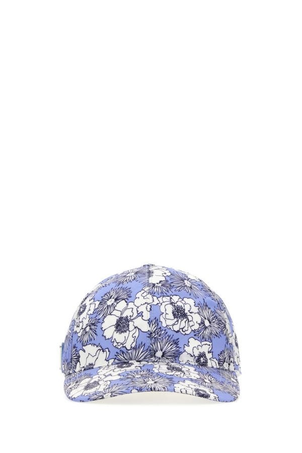 Prada Man Printed Re-Nylon Baseball Cap - 1