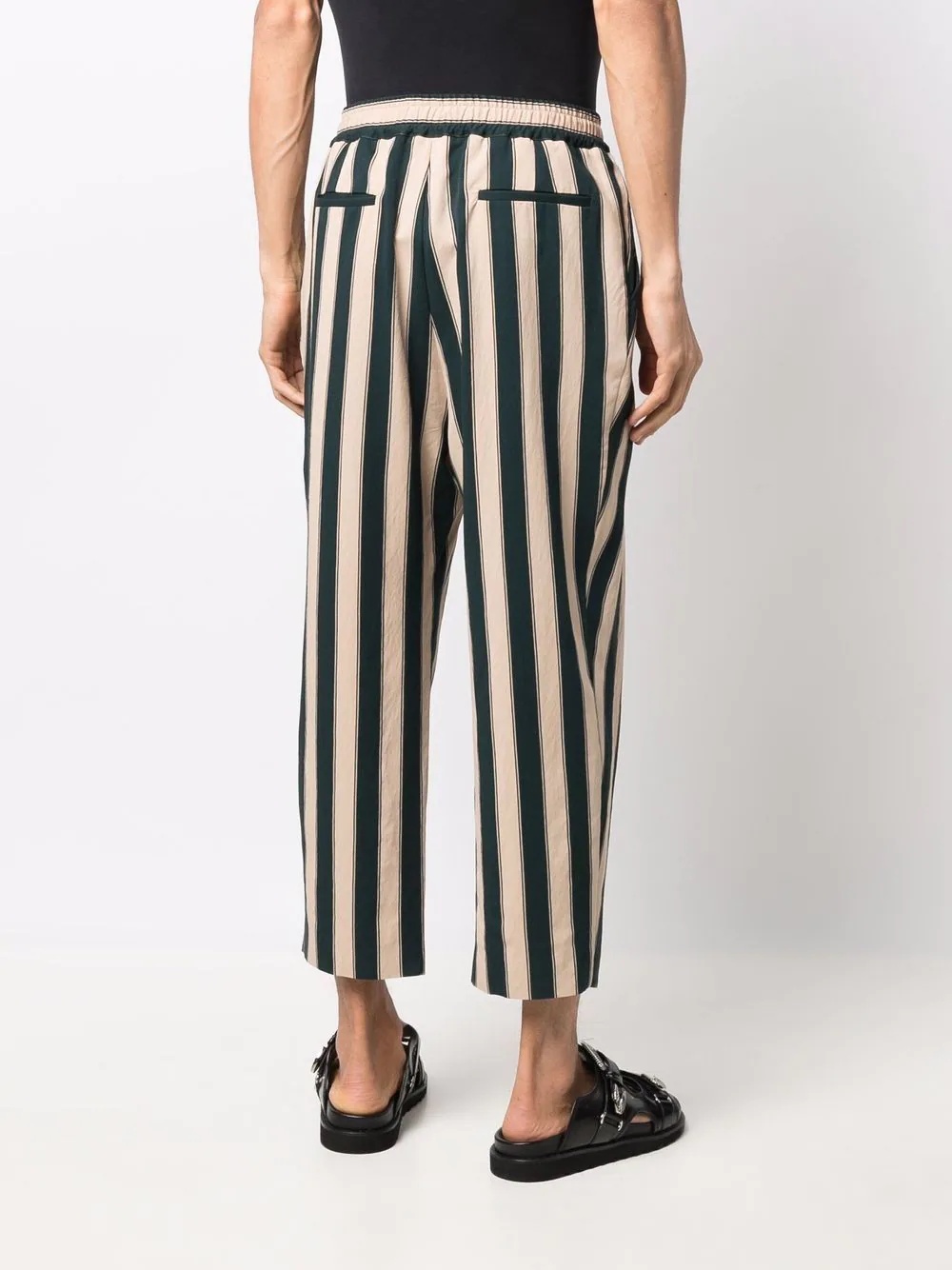 striped cropped trousers - 4