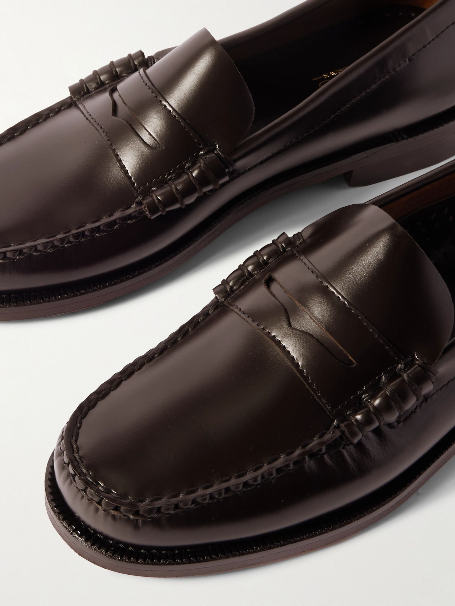 Classic Dan Leather Penny Loafers Brown - 5