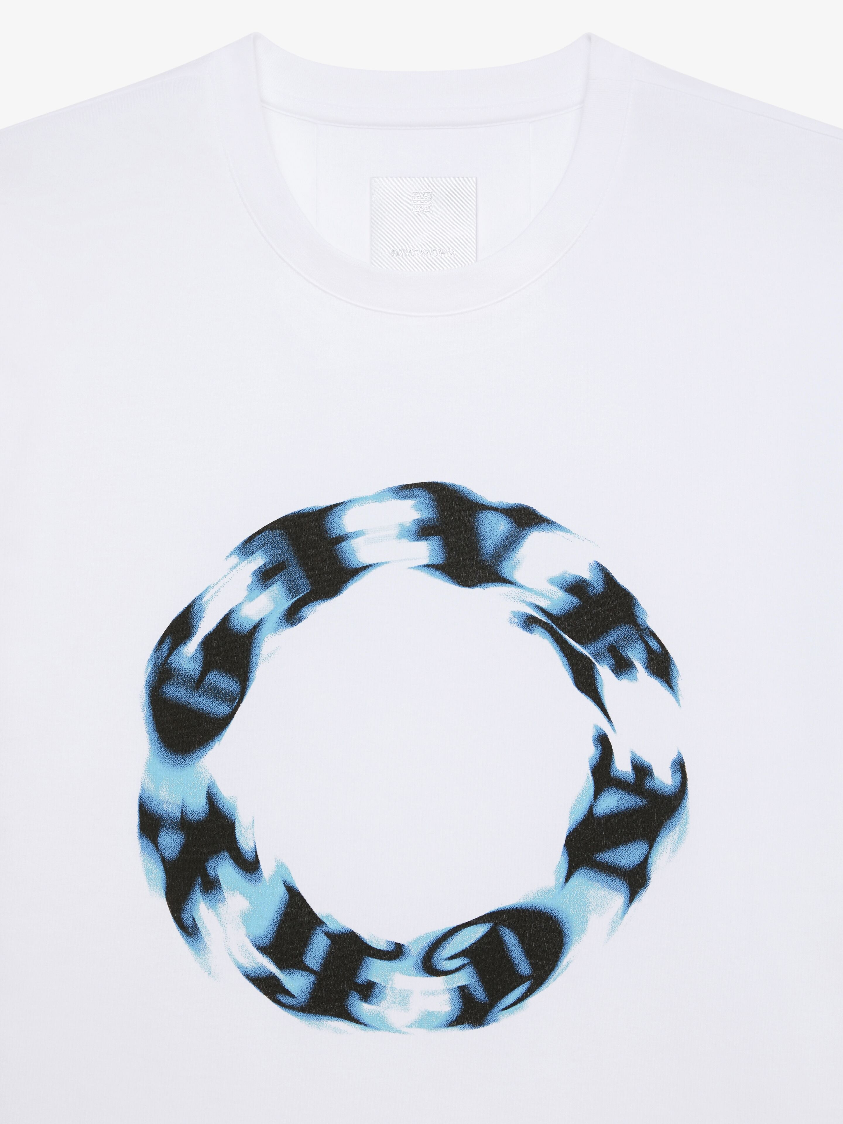 OVERSIZED T-SHIRT IN COTTON WITH GIVENCHY CIRCLE PRINT - 5