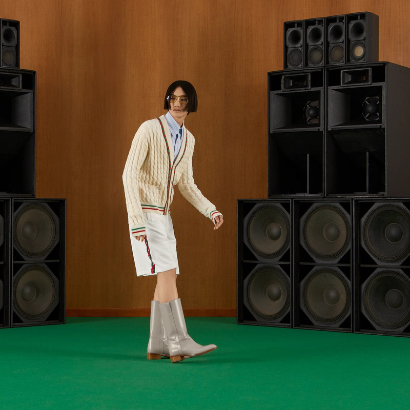 GUCCI Cotton jersey shorts with Interlocking G outlook