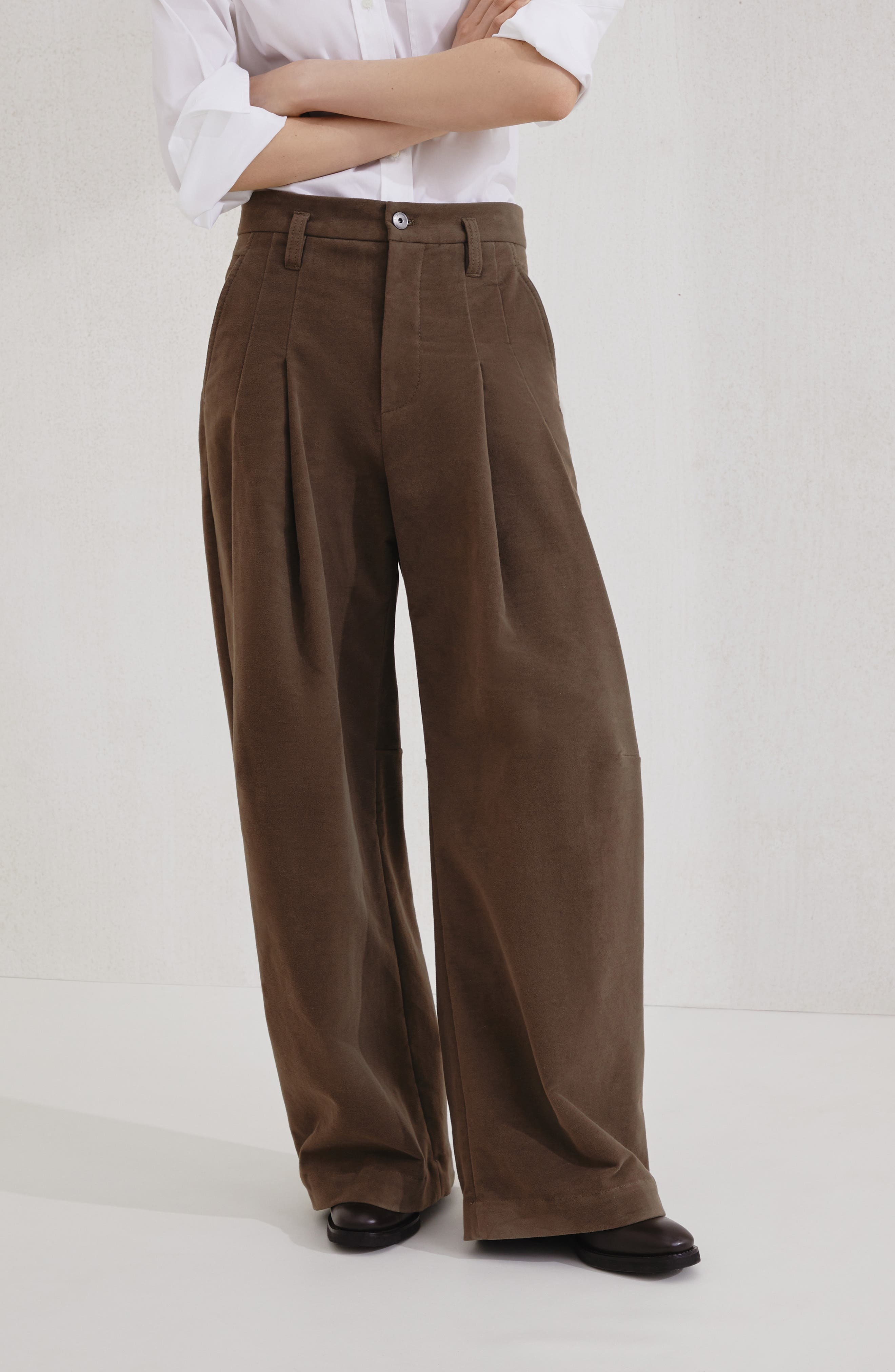 Brunello Cucinelli Barrel trousers in Brown at Nordstrom - 2