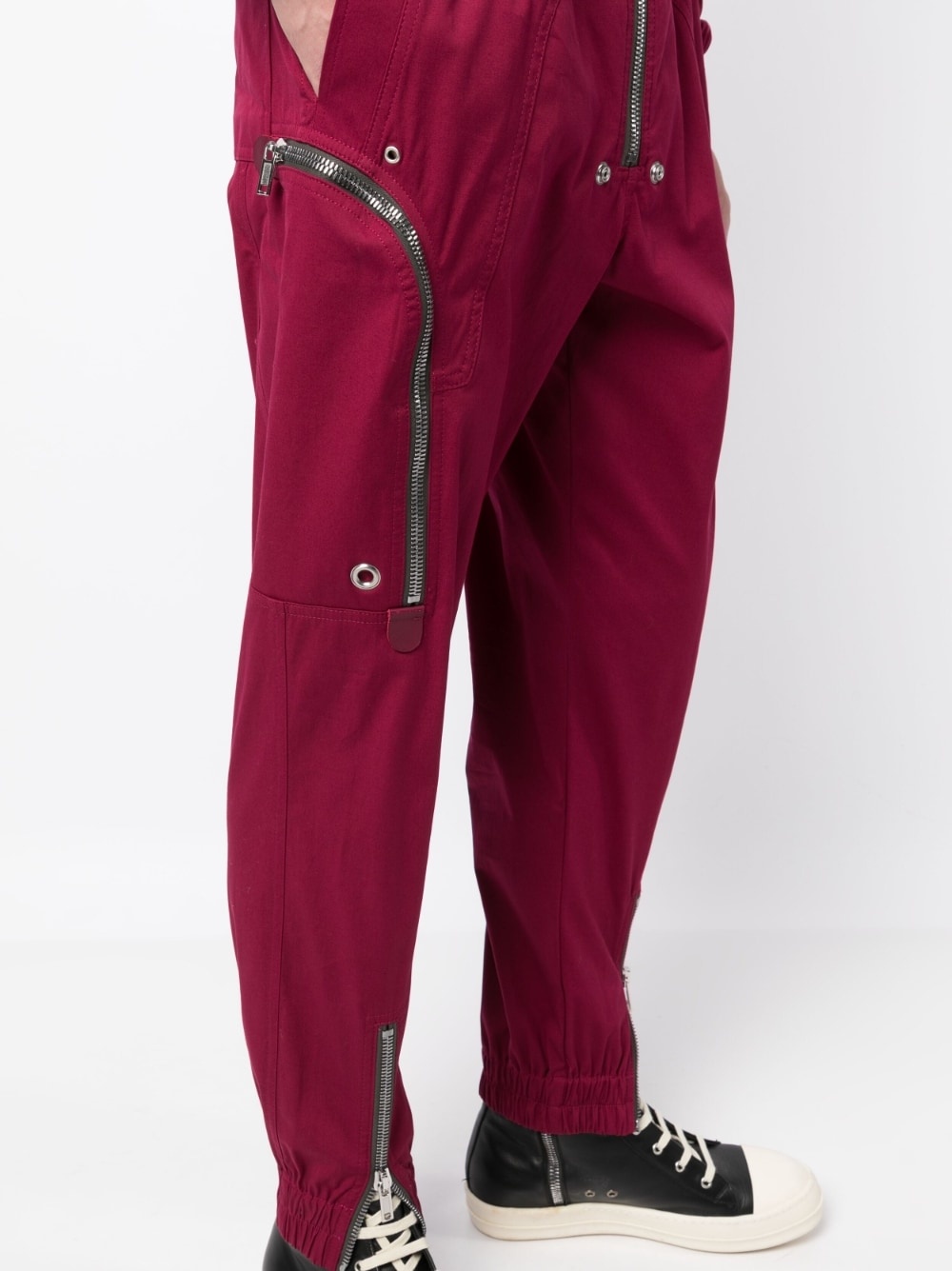 long-sleeve zip-up jumpsuit - 5