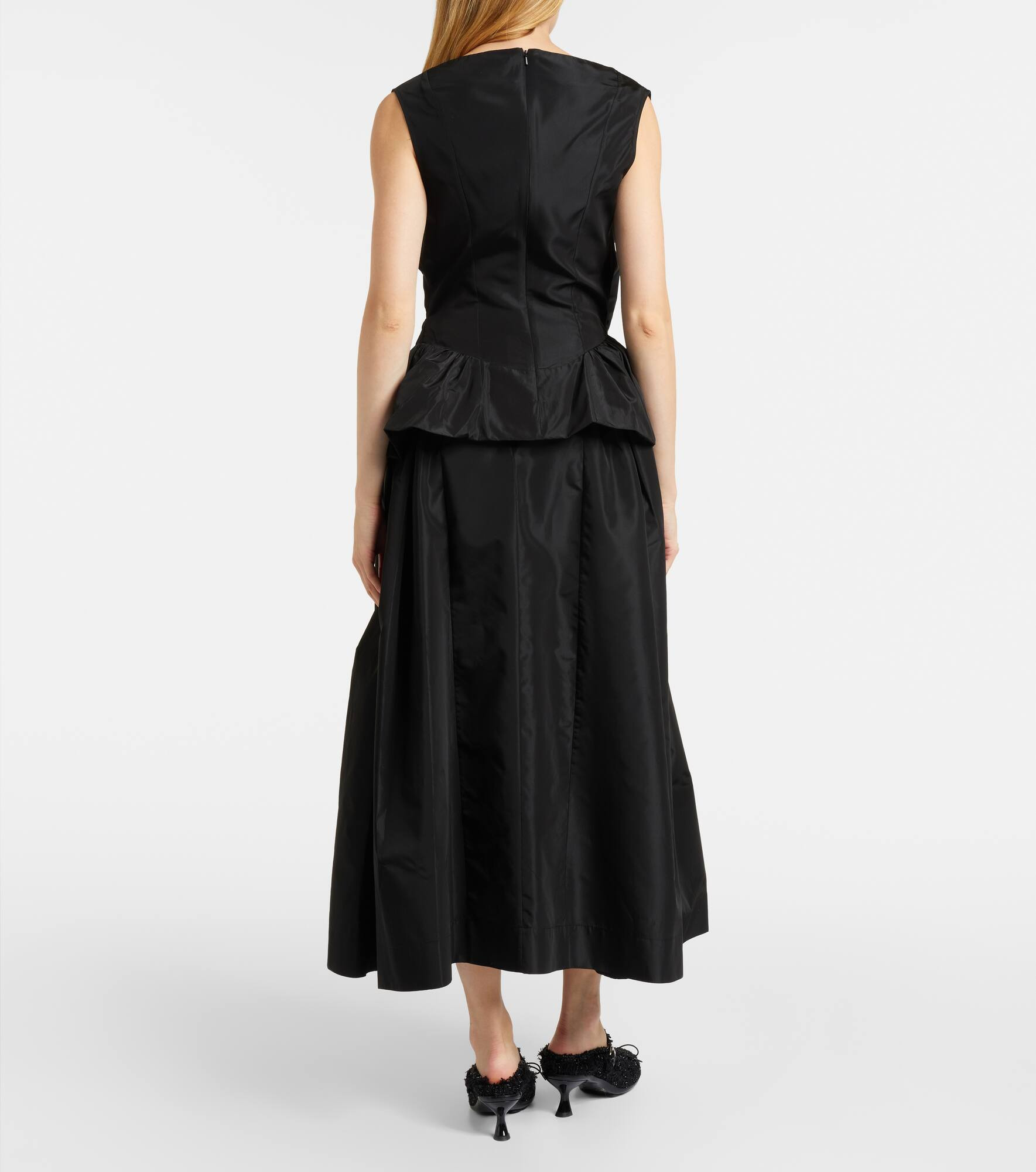 Draped taffeta top - 3