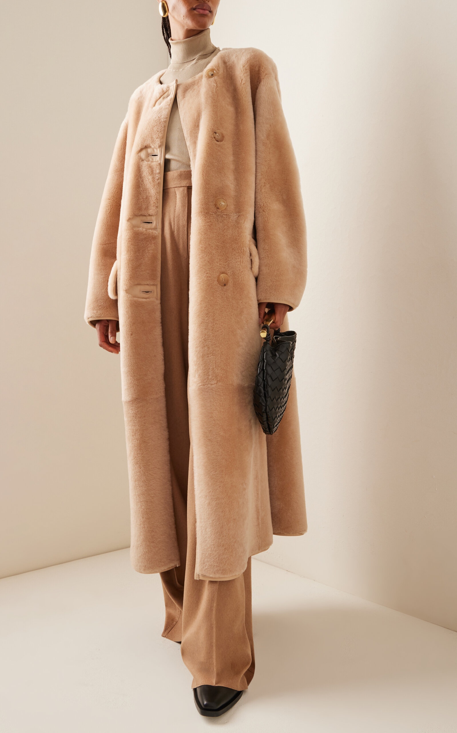 コート Max Mara Caramel Shearling Effige Sleeveless Coat Max Mara SFILATA Sleeveless COCCOLE Padded Jacket women