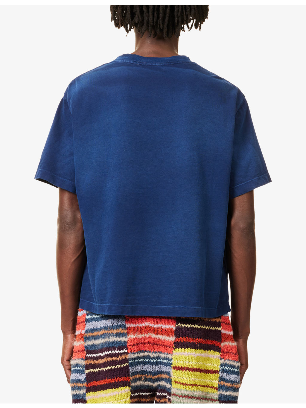 Oversized Sun-Bleached Cotton-Cashmere Blend T-Shirt - 4