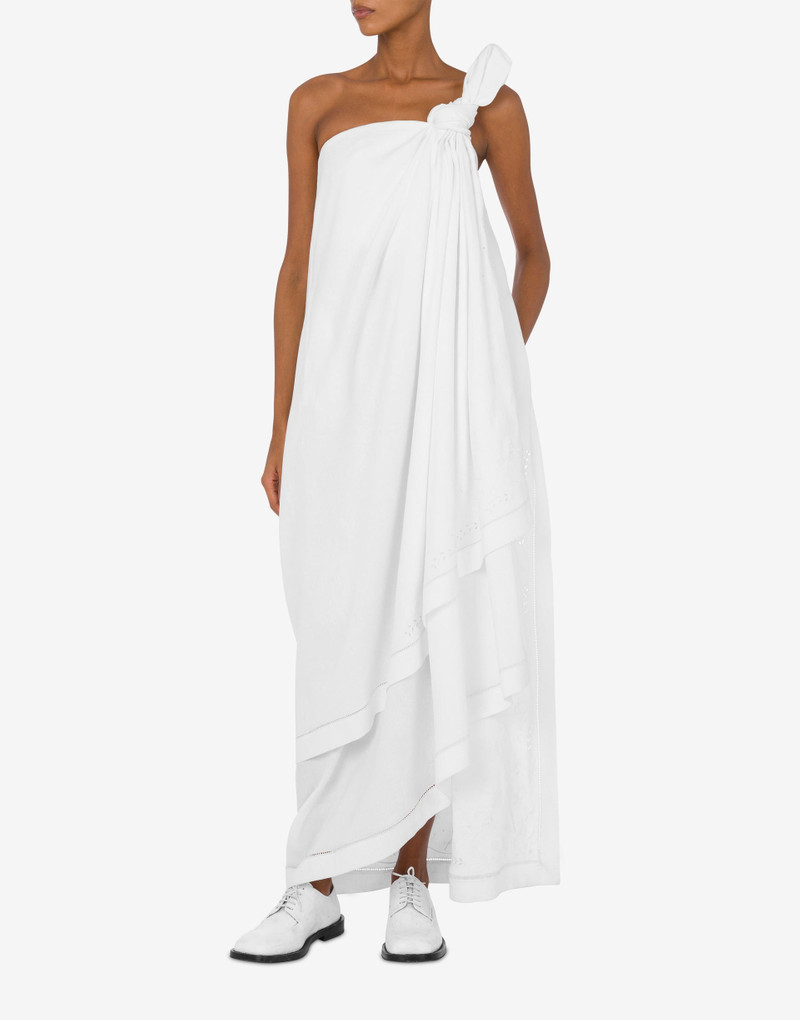 COTTON BLEND BUSTIER DRESS M EMBROIDERY 1