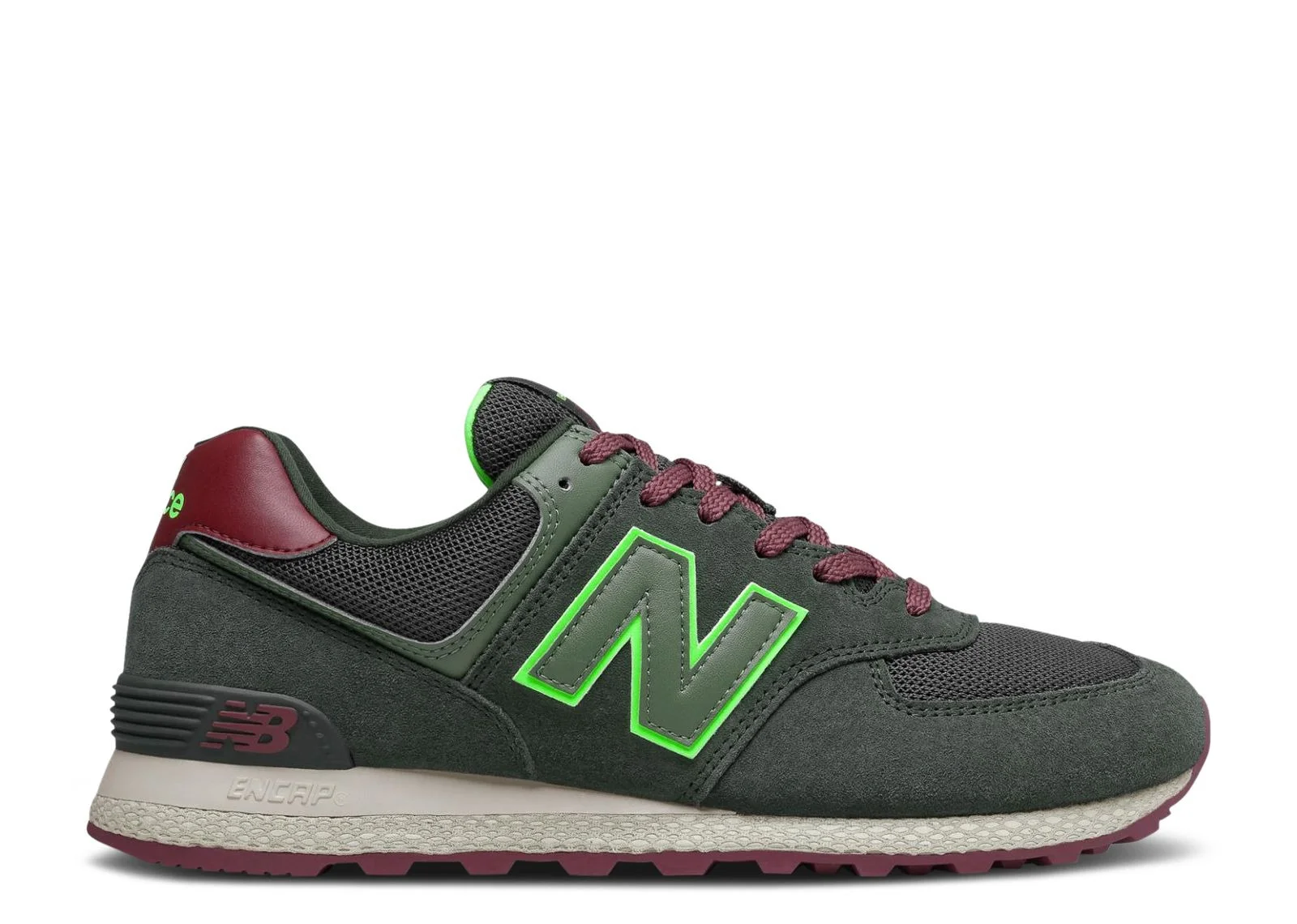 NEW BALANCE 574 'DARK OLIVE ENERGY LIME' - 1