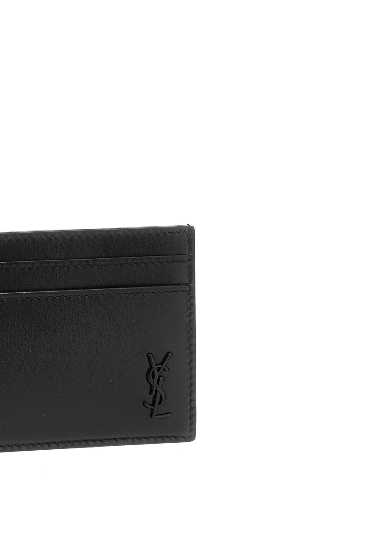 Logo leather cardholder - 3